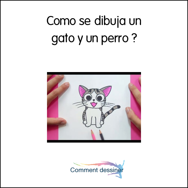 Cómo se dibuja un gato y un perro